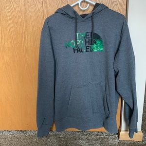 Like New The North Face Grey Hooded Sweatshirt Hoodie Mens Large
